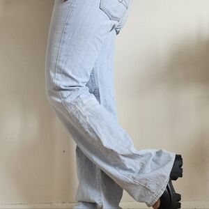 7 For All Mankind Light Wash Relaxed Fit Jeans For Women